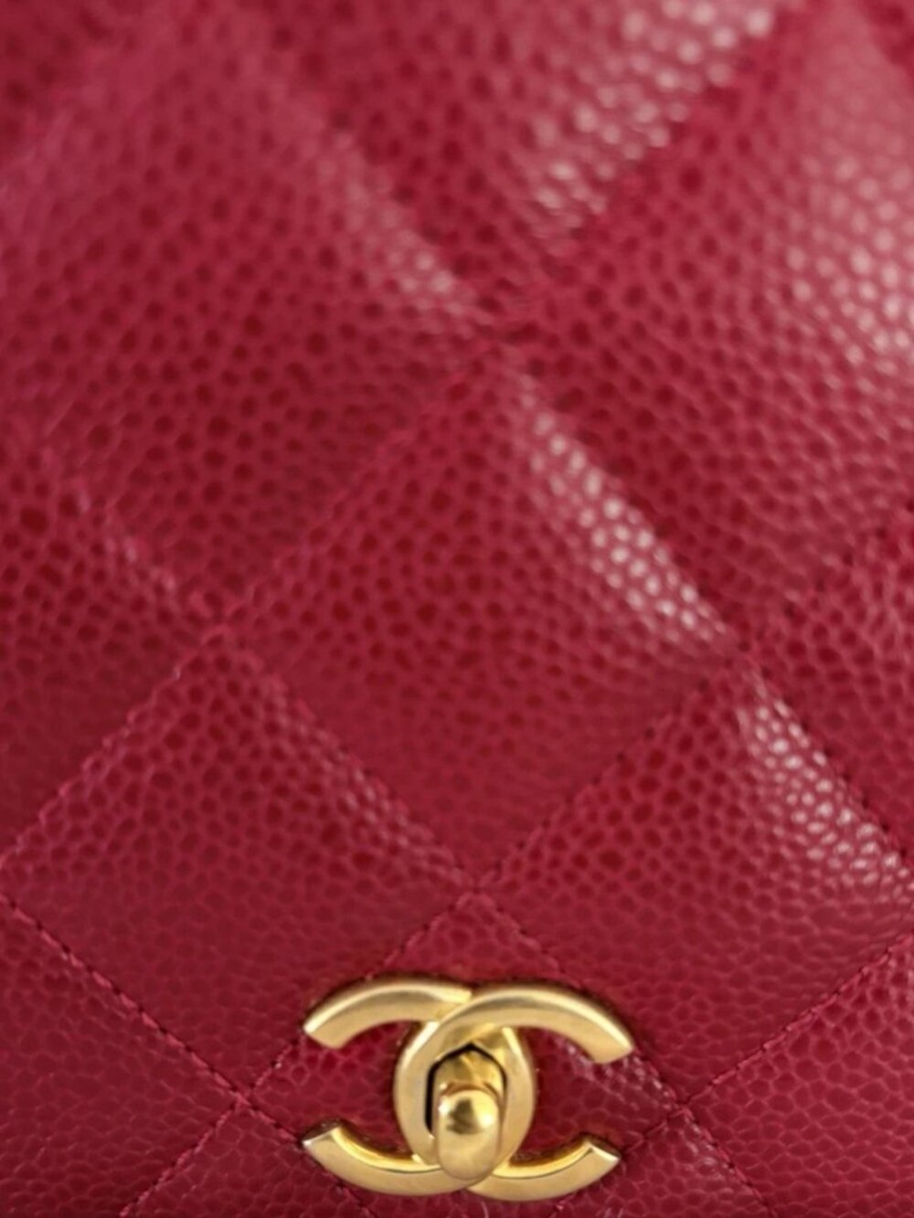 9292927CQ (S6) Chanel Crossbody Bag Red Caviar Skin - Picture 9 of 11